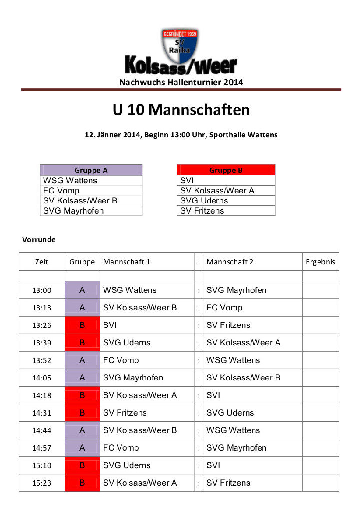 Turnierplan U10 Turnier Kolsass-Weer 2014 HP1