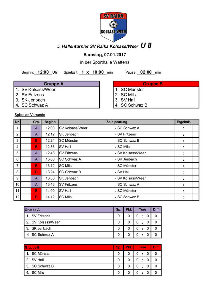 Turnierplan U8 Hallenturnier SVRKW 2017-1